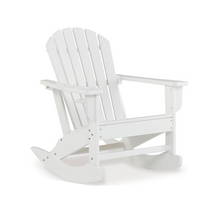 Load image into Gallery viewer, White Adirondack Rocking Outdoor Chair
