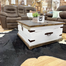 Load image into Gallery viewer, Farmhouse Trunk Coffee Table Set
