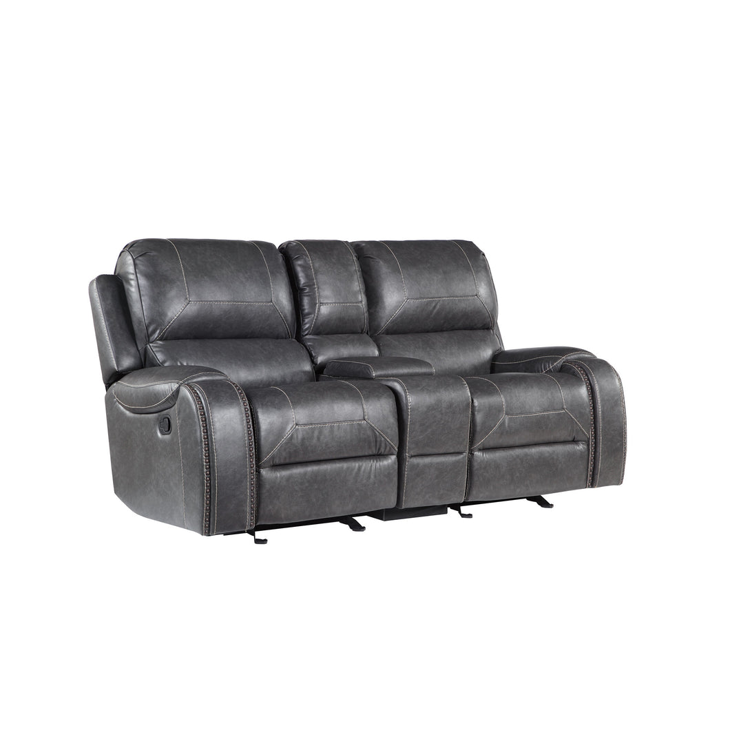 Steel Manual Reclining Loveseat