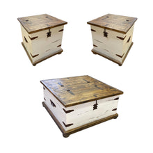 Load image into Gallery viewer, Farmhouse Trunk Coffee Table Set
