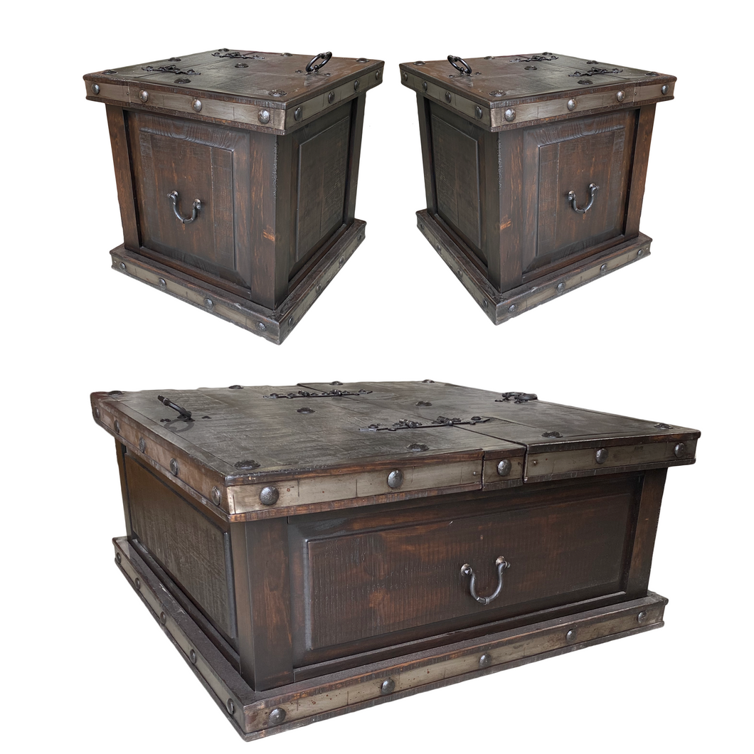 Cortez Trunk Coffee Table Set