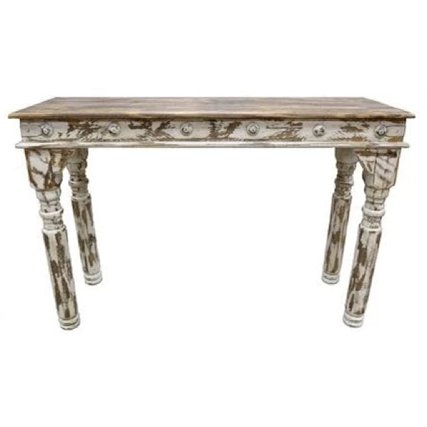 Olde White Sofa Table